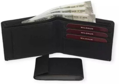 Classic World Men Black Artificial Leather Wallet(10 Card Slots)