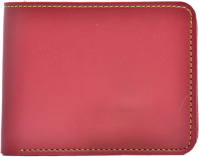 Vorak Ahimsa Men Red Artificial Leather Wallet(2 Card Slots, Pack of 5)