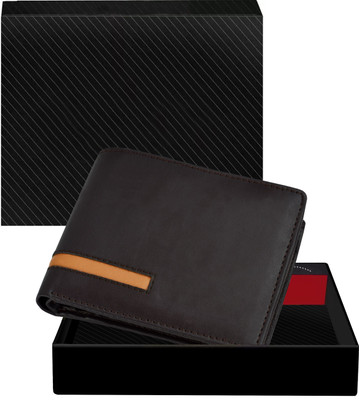 WEVYAG Men Casual, Evening/Party, Formal Brown Artificial Leather Wallet(3 Card Slots)