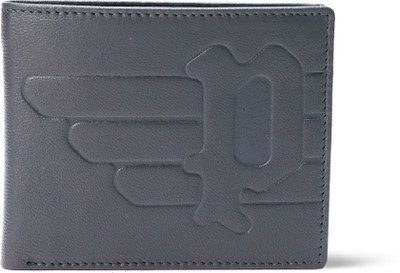 Police Men Casual Black Genuine Leather Wallet(5 Card Slots)