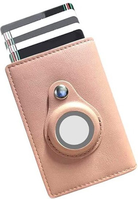 INKMILAN Men Pink Artificial Leather Document Holder(6 Card Slots)