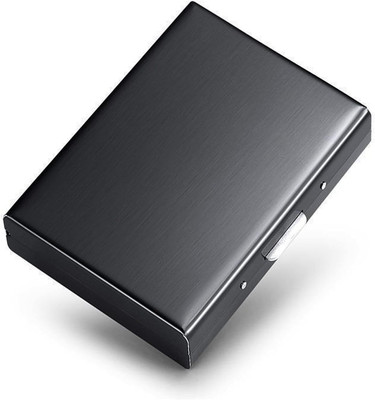 HYDEY Men & Women Formal, Casual Black Aluminium Card Holder(6 Card Slots)