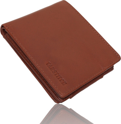TANSTITCH Men Casual Tan Genuine Leather Wallet(13 Card Slots)