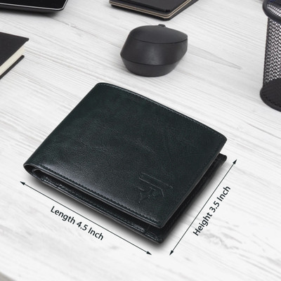 SCRUMBLER Men Casual Black Artificial Leather Wallet(3 Card Slots)