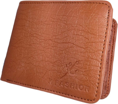 dk wallet Men Casual Tan Artificial Leather Wallet(3 Card Slots)