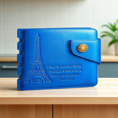 ZEPH Enterprises Men Casual Blue Artificial Leather Wallet(5 Card Slots)