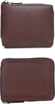 FF TRADERS Men Formal, Ethnic, Casual, Travel, Trendy Brown, Brown Artificial Leather Wallet(5 Card Slots, Pack of 2)