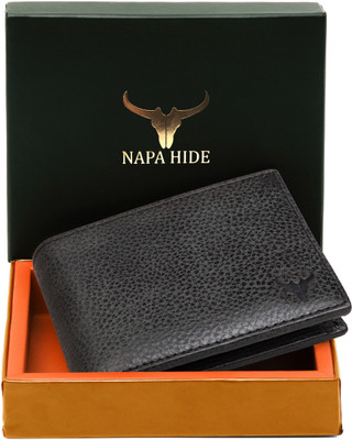 napa hide Men Casual, Formal, Ethnic, Evening/Party, Trendy, Travel Black Genuine Leather Wallet