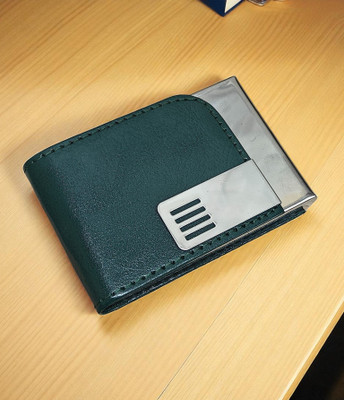 Vinsage Men Green Artificial Leather Wallet(6 Card Slots)
