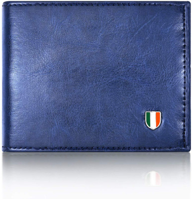 SHRI KHATU SHYAM TRADER Men & Women Casual Blue Genuine Leather Wallet(7 Card Slots)