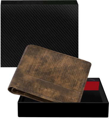 LoyalNest Men Casual, Evening/Party, Formal Brown Artificial Leather Wallet(3 Card Slots)