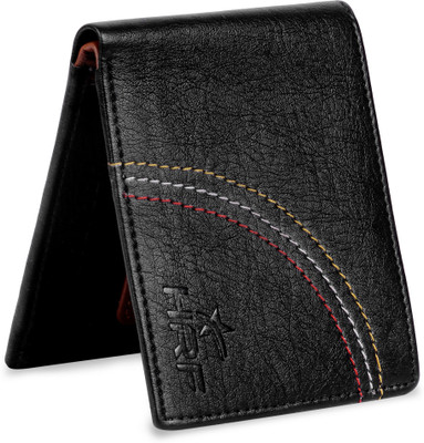 IXORA Men Casual Black Artificial Leather Money Clip(5 Card Slots)