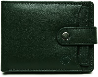 Cotnis Men Formal, Travel Green Genuine Leather Wallet(9 Card Slots)