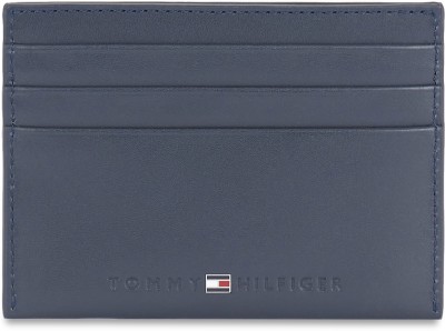 TOMMY HILFIGER Men Blue Genuine Leather Card Holder(6 Card Slots)