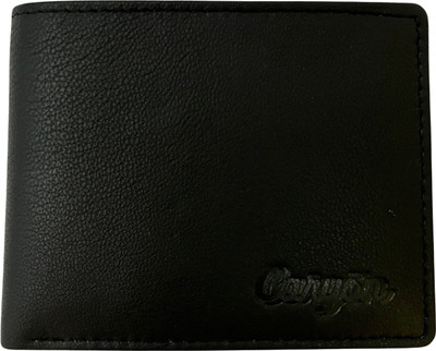 eLeathers Men Casual, Formal, Evening/Party, Travel, Trendy Black Genuine Leather Wallet(6 Card Slots)