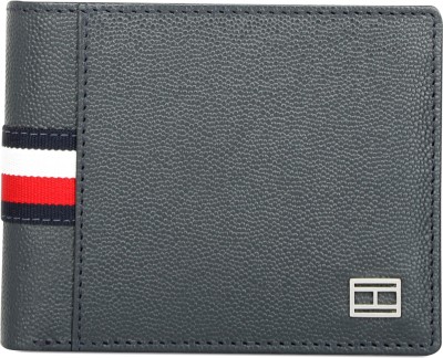 TOMMY HILFIGER Men Casual Blue Genuine Leather Wallet(12 Card Slots)