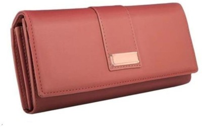 NMS Women Casual Orange Artificial Leather Wallet(6 Card Slots)