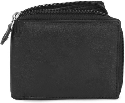 Alaka Men Formal Black Artificial Leather Wallet(3 Card Slots)