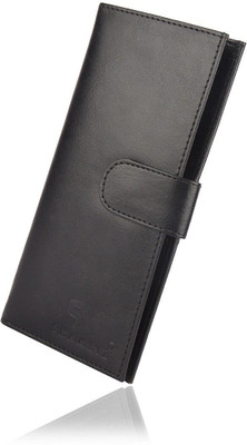 SHAMRIZ Men Black Artificial Leather Card Holder(9 Card Slots)