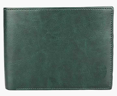 IXORA Men Casual Green Artificial Leather Wallet(6 Card Slots)