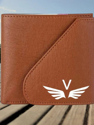 KEYUR Men Casual Tan Artificial Leather Wallet(3 Card Slots)