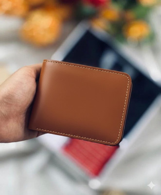 VenussVault Men Casual, Ethnic, Evening/Party, Formal, Travel, Trendy Brown Artificial Leather, Genuine Leather Wallet(5 Card Slots)