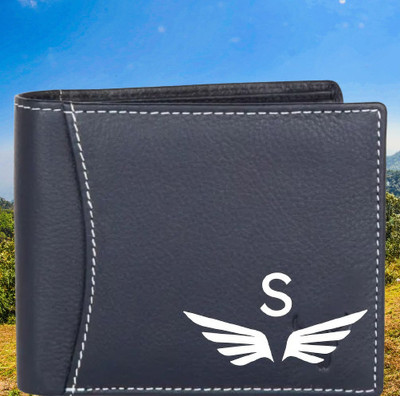 KEYUR Men Casual Blue Artificial Leather Wallet(6 Card Slots)