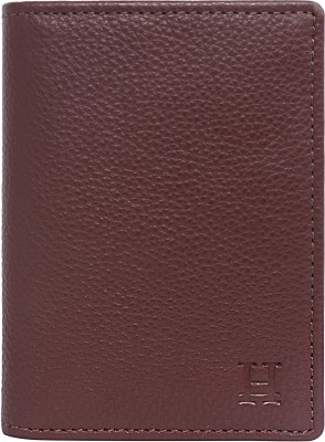 HIROSHI Men Evening/Party, Formal Maroon Genuine Leather Wallet(6 Card Slots)