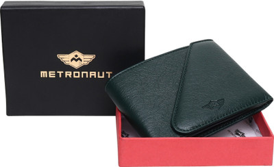 METRONAUT Men Casual, Formal, Travel, Trendy Green Artificial Leather Wallet(6 Card Slots)