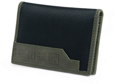 EUME Men Green Artificial Leather Card Holder(6 Card Slots)