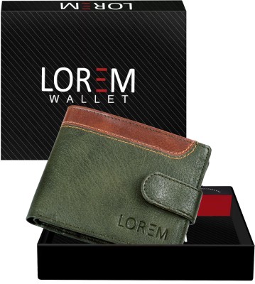 PAANTH Men Casual, Evening/Party, Formal Green, Brown Artificial Leather Wallet(3 Card Slots)