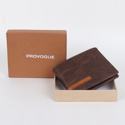 PROVOGUE Men Casual, Formal Brown Artificial Leather Wallet(5 Card Slots)