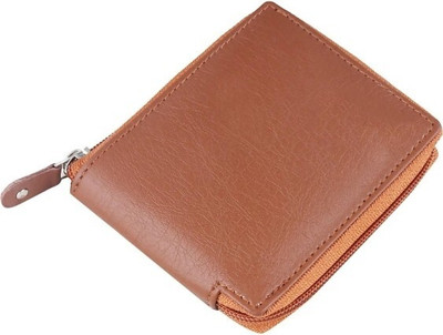 zaphod Men & Women Casual Tan Artificial Leather Wallet(5 Card Slots)