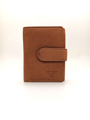 Bounty Craze Men & Women Tan Genuine Leather Wallet(9 Card Slots)