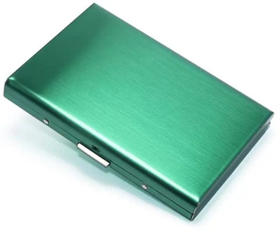 ELECTRO WOLF Men & Women Blue Aluminium Card Holder(6 Card Slots)