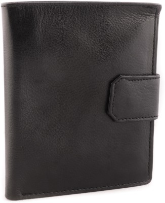 Route Men Casual, Formal Black Genuine Leather Wallet(9 Card Slots)