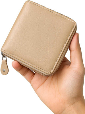 kymmo Men & Women Casual, Travel, Trendy, Formal Beige Artificial Leather Wallet(5 Card Slots)