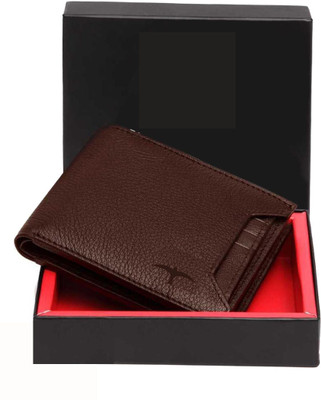 BAFFIN Men Evening/Party, Trendy, Casual Brown Artificial Leather Wallet(5 Card Slots)