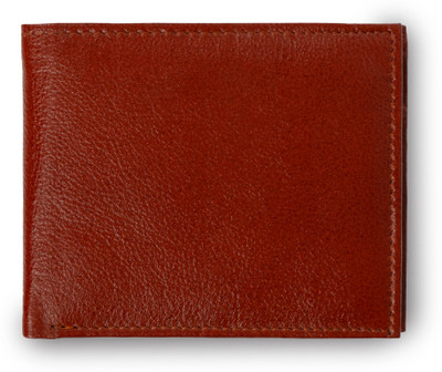 Rich Born Men Casual Tan Genuine Leather Wallet(5 Card Slots)