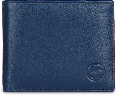 DOLPHIN GLOBAL Men Casual, Formal, Travel Blue Genuine Leather Wrist Wallet(6 Card Slots)