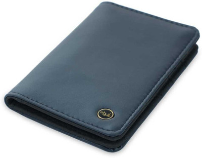 Ethik Men Formal Blue Artificial Leather Wallet(3 Card Slots)