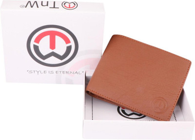 TnW Men Tan Artificial Leather Wallet(3 Card Slots)