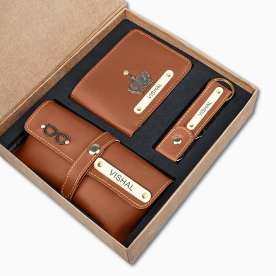 Naksha Men Casual Tan Artificial Leather Wallet(3 Card Slots, Pack of 3)