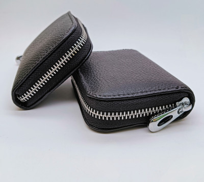 Bounty Craze Men & Women Casual, Ethnic, Evening/Party, Formal, Travel, Trendy Black Genuine Leather Card Holder(11 Card Slots)