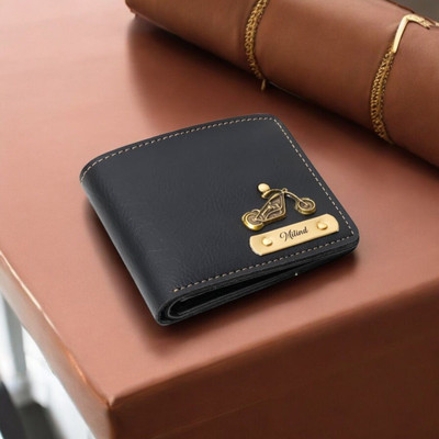 Navya Royal Art Men Casual, Formal, Evening/Party, Formal, Trendy Black Artificial Leather, Genuine Leather Wallet(5 Card Slots)