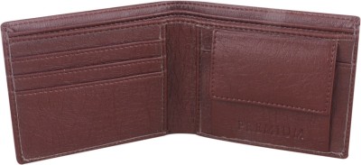 GOOD THINGS Men Casual Brown Artificial Leather Wallet(8 Card Slots)