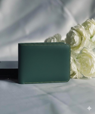 VenussVault Men Casual, Ethnic, Evening/Party, Formal, Travel, Trendy Green Artificial Leather, Genuine Leather Wallet(5 Card Slots)