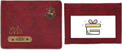 KALANIDHI Men Casual, Ethnic, Evening/Party, Formal, Travel, Trendy Maroon Genuine Leather Wallet(3 Card Slots)