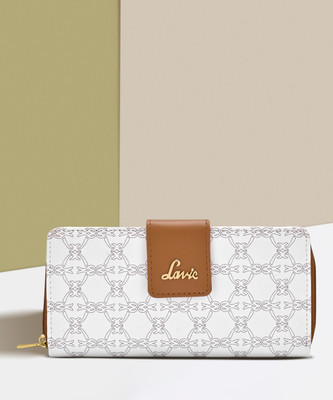 LAVIE Women Casual White Artificial Leather Wallet(4 Card Slots)