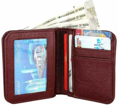 HIFON Men Brown Artificial Leather Wallet(12 Card Slots)